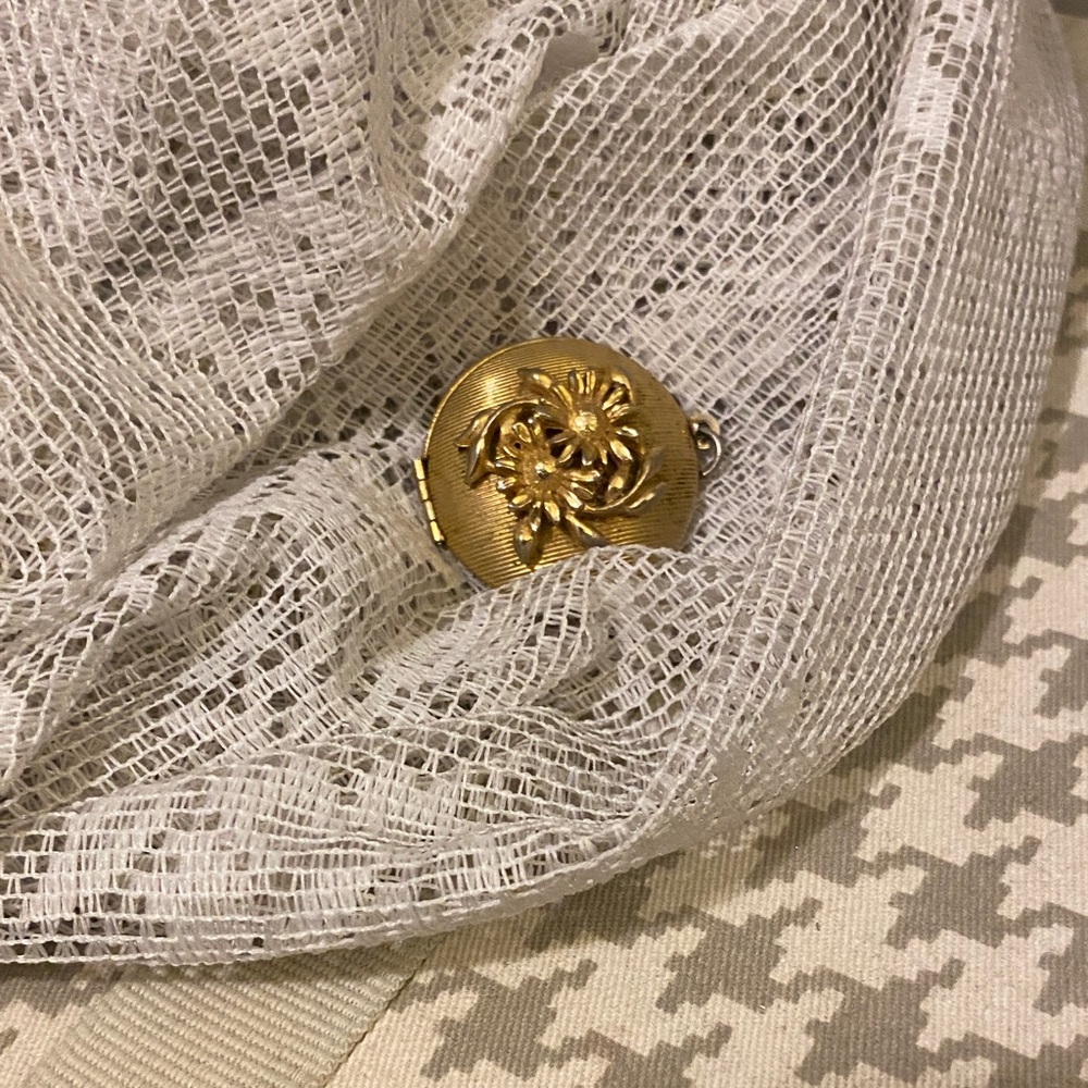 Gold Floral Locket